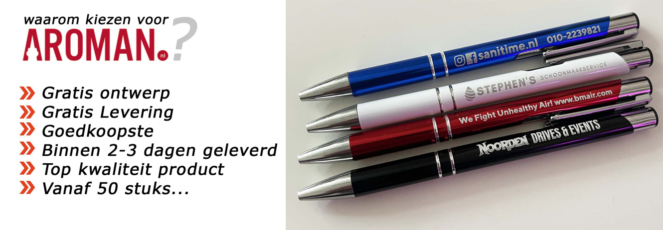 pennen bedrukken goedkoop gegraveerd