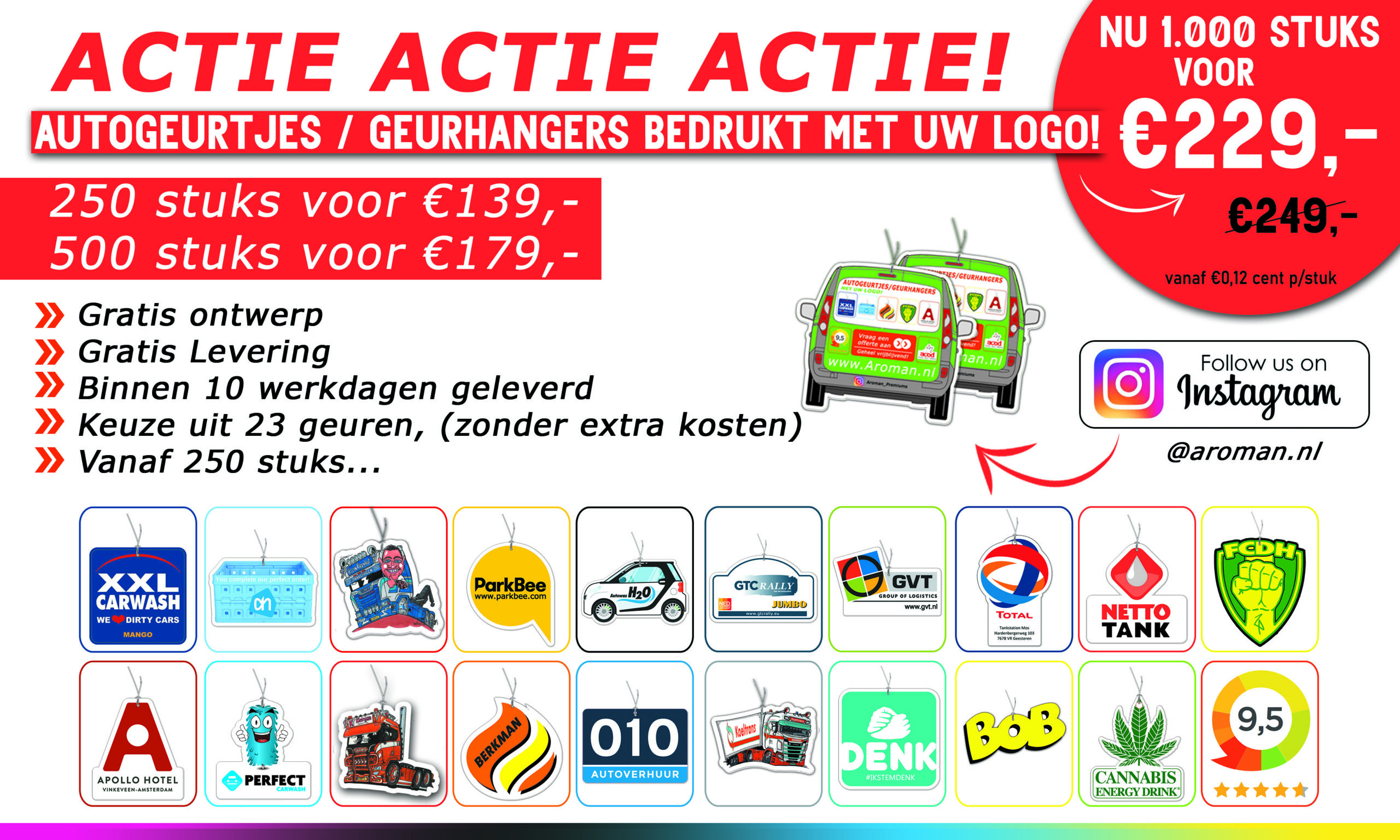 Geurhangers bedrukken geurhanger vrachtwagen Geurhangers bedrukken voor in de auto en vrachtwagen autogeurtjes bedrukken bedrukte geurhangers