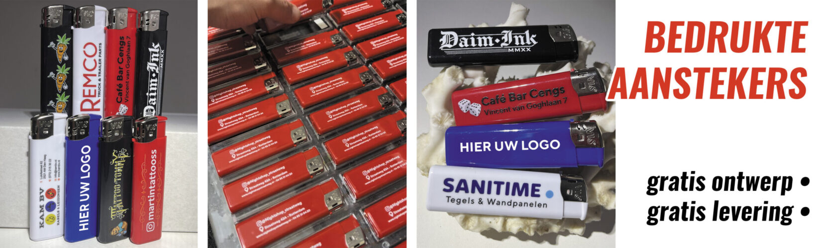 aanstekers bedrukken goedkoop